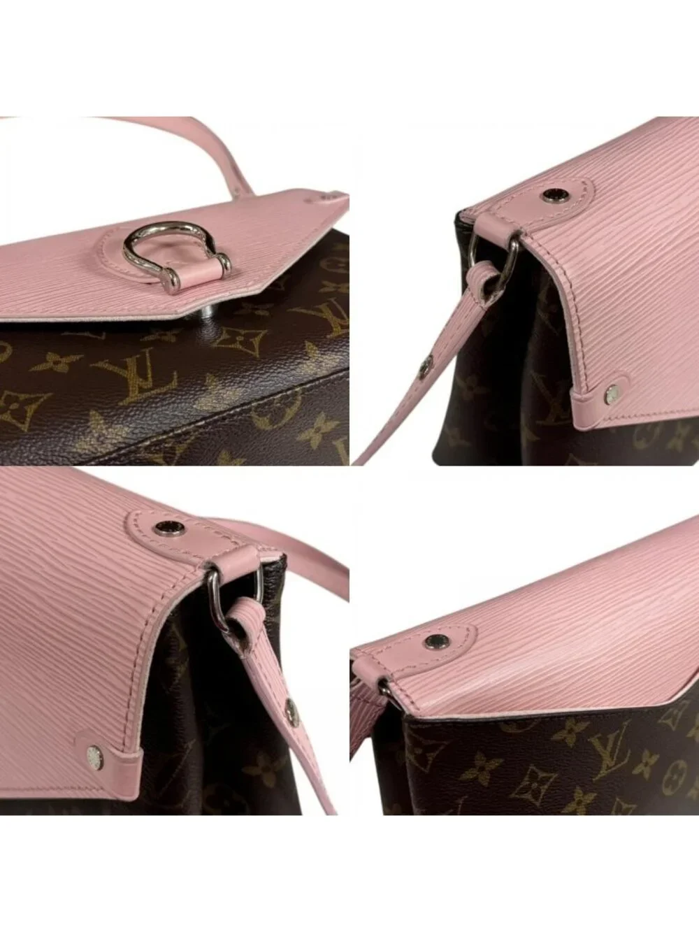 Louis Vuitton Saint Michel Monogram Shoulder Bag Canvas Brown Vintage